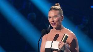 Scarlett Johansson Wins Female Movie Star Award at 2021 PCAs