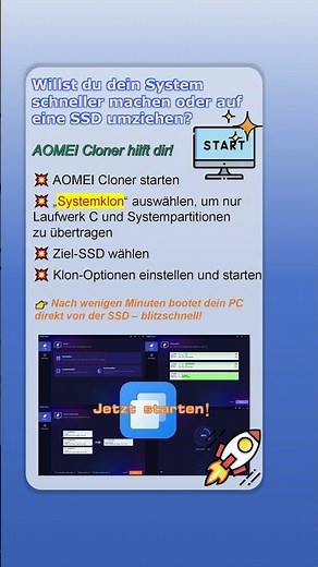 ⚡ Windows 10 beschleunigen – Laufwerk C in Minuten klonen#windows