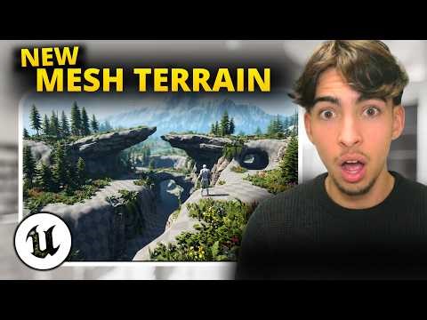 Unreal Engine's New Terrain System Changes EVERYTHING (UE5 Mesh Terrain)