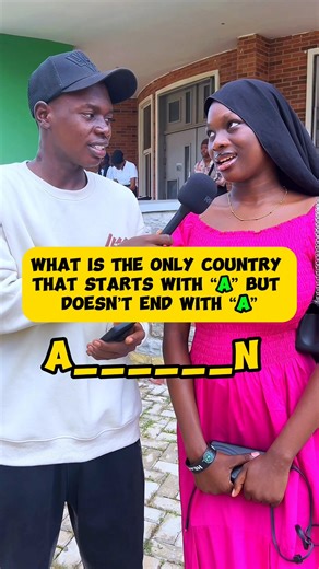 What country starts with A but doesn’t end with A 🤔 #quizgame #brainteaser #quiz | Soliu Olayinka Adam
