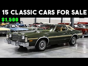 15 BEST CHEAP CLASSIC CAR FINDS, UNBELIEVABLE DEALS !