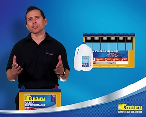 If your Century battery is maintainable, check the electrolyte to ensure the fluid levels are over the top of battery plates. If necessary top up using distilled or demineralised water - and not sulphuric acid. | Century Batteries