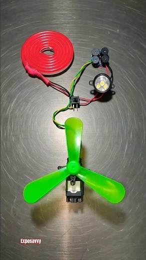 Gear Motor Generator Powering a Neon Strip Light and Buzzers ||Amazing DIY Electricity Experiment!
