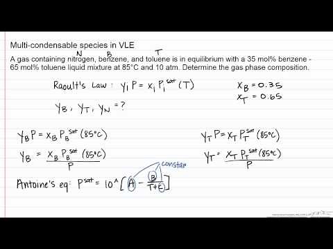 Multi-condensable Species in VLE