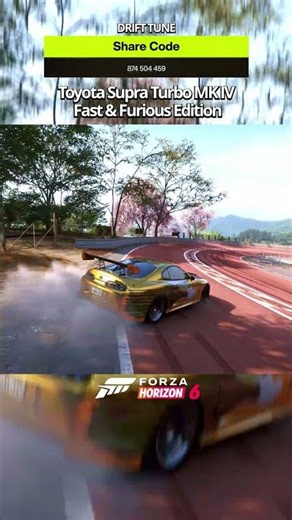 AMAZING Supra MKIV Drift Tune YOU NEED in FH6!🔥#supra #forzahorizon6 #drift