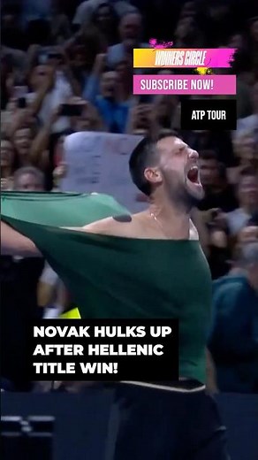 Djokovic RIPS his shirt OFF after epic win in Athens! 💪🔥