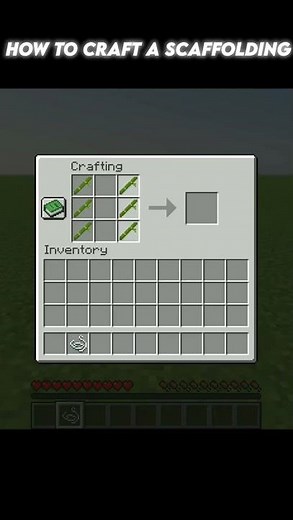 How to Craft Scaffolding in Minecraft 🧱