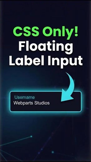 This Input Animation is Pure CSS ✨ | Floating Label Effect #uiux #uidesignlearning #uidesign