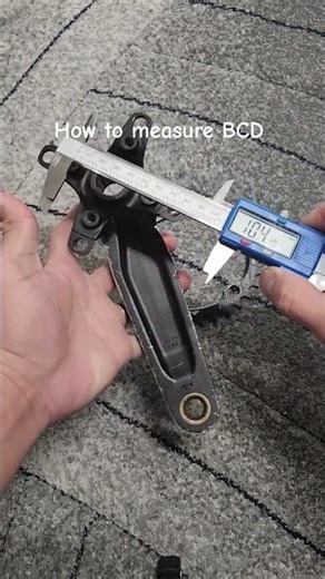 How to measure BCD? before buying a new chainring #bcd #chainring #howto #bike #mtb