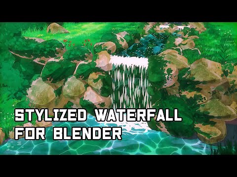 Tutorial: Stylized waterfall in Blender