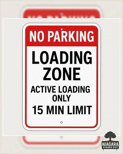 Loading Zone — No Parking (Niagara)
