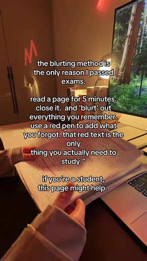 Mastering Exams with the Blurting Method