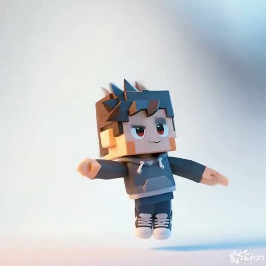 A character from Roblox runs and dances popularly #robloxdance