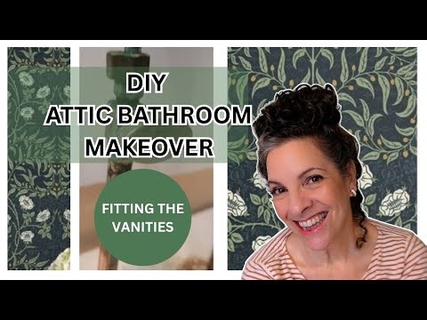 DIY Attic Bathroom Makeover || Fitting the Vanities ||