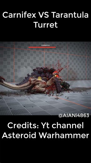 Carnifex VS Tarantula Turret #warhammer40k #spacemarine2 #astartes