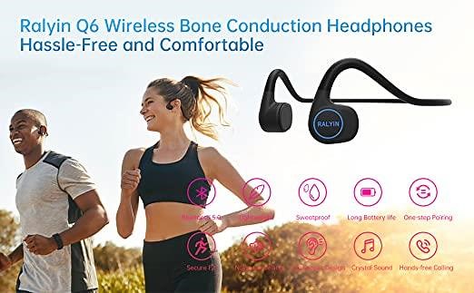 Bluetooth イヤホン 耳を塞がず 開放型 スポーツ イヤホン 空気伝導ヘッドホン