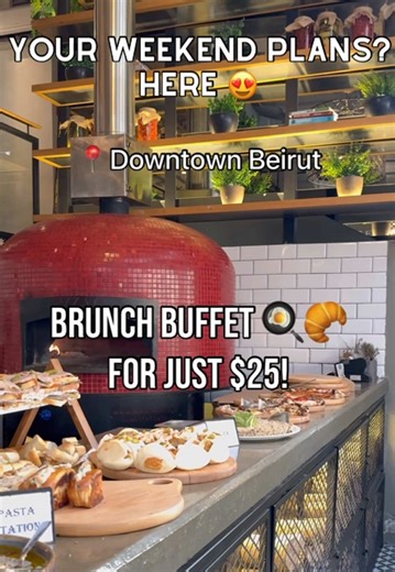 Delicious Open Buffet Brunch in Downtown Beirut