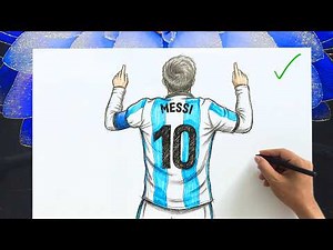 Messi Drawing Very Easy !