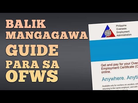 How to Apply for Balik Manggagawa ONLINE - OFWS