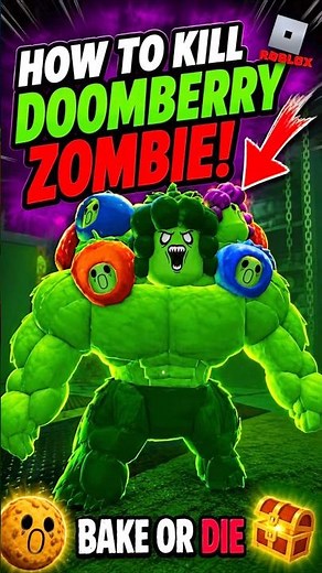 Doomberry Zombie Roblox Bake or Die How to Kill? #roblox #bakeordie #zombie #boss