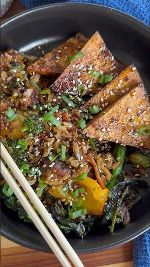 Turn your leftover rice into a delightful meal with Jess Ferrin's quick and easy Tofu Stir-Fry!