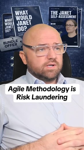Jason | Consultant on Instagram: "Colin approved Agile for finance because it felt safer to iterate than to decide. This skit explores how sprints, workflows, and constant movement can create the illusion of control while quietly avoiding ownership. When problems don’t get fixed but keep moving, responsibility never lands - it just circulates. Janet has a name for this. Colin realises too late that she’s right. #JanetFromAccounts #ColinTheCFO #DigitalTransformation #agile #CorporateSatire"
