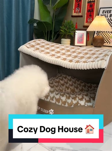 Cozy Dog House 🏠 #dogstore #petproducts #petshop #dogshop #dogproducts #petstore #dogbed #doghouse