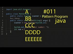 java: pattern programming #011 || vs code||