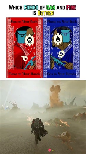 Which Combo of Gas & Fire is Better - Helldivers 2 #shorts