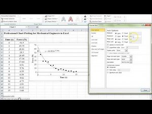 Excel Scatter Graph with Trendline Tutorial #1