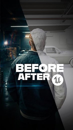 Unreal Engine Breakdown: Viewport vs Final Render 🎬🚗 #unrealengine5 #3danimation #beforeandafter