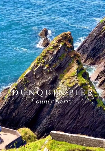 Have you visited Dunquin Pier? Nestled along the Dingle Peninsula in County Kerry!🌊 (video by us) It’s a breathtaking scenic spot where rugged cliffs meet the Wild Atlantic Way offering stunning views and access to the Great Blasket Islands. #irishexplorer #discoverireland #wildatlanticway #visitireland #tourismireland #ireland #irelandtravel