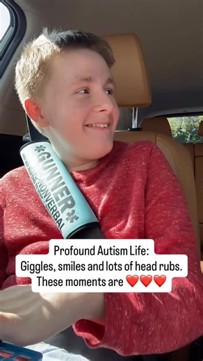 Life With Severe Autism | After a difficult morning, to see him like this is everything to me. #autism #autismawareness #profoundautism #caregiver #nonverbal... | Instagram