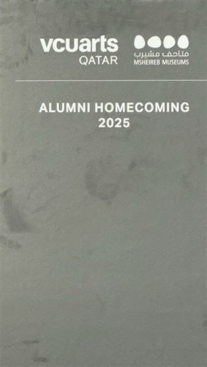 Highlights from the Alumni Homecoming event which took place at Bin Jelmood House Msheireb Museums The Alumni Homecoming keynote speaker was Class of 2019 Interior Design, and Class of 2025 MFA in Design alumna Yasamin Shaikhi, who said, “I wouldn’t be here without the mentors, faculty, technicians, staff, friends, and peers who guided me, challenged me, and sometimes just handed me the right at the right moment. “Look around you tonight. We have an unbelievably rich community of designers, rese