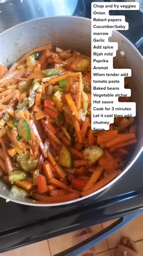 Delicious Chakalaka Recipe with Cucumber and Baby Marrow