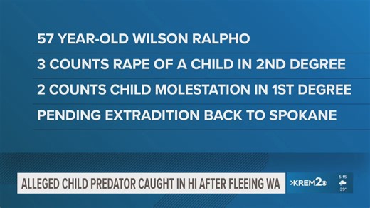 Alleged child predator caught in Hawaii after fleeing Washington