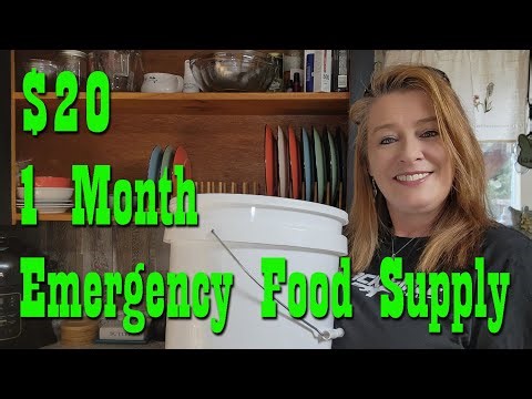 $20 DIY Emergency Food 1 Month Supply~ Preparedness