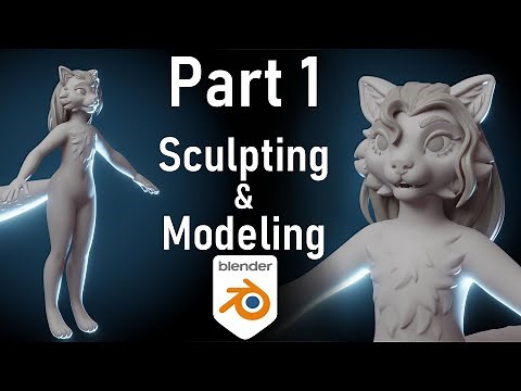 Synorei - Blender Character Creation Process || Part 1 - Modeling and Sculpting