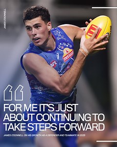 Growth as a teammate, and as a more consistent and reliable key back, was JODs focus in 2025. Watch the full interview ➡️ https://bit.ly/43tnOTy | Western Bulldogs