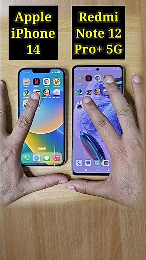 Apple iphone 14 Vs Redmi Note 12 Pro Plus 5G Speed Test Comparison |