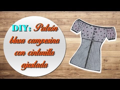 COMO HACER PATRÓN DE BLUSA CAMPESINA O SIN HOMBROS CON CINTURA AJUSTADA || LECCIÓN # 20