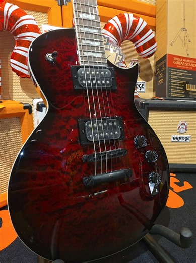 ESP LTD Eclipse EC-256QM Electric Guitar See Thru Black Cherry Sunburst Rosewood Fingerboard at Davis Guitar Music Centre Singapore ♥️ Davis Guitar Music Centre is the official ESP Guitar distributor in Singapore since the 1990s! 📍 Address: 3 Coleman Street B1-40/41 Peninsula Shopping Complex Singapore 179804 🔥 Orange Amplifier Orianthi Signature Limited Edition White Crush 20RT available at Davis Guitar Singapore Official Distributor for Orange Amplifiers since 2020 🔥 Levy's strap available 