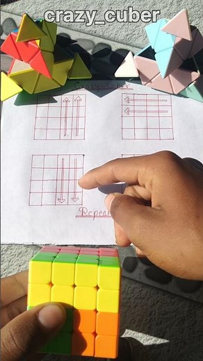 4 by 4 Rubik's Cube Solve In Magic tricks 🤯⚡#rubikscube #how #cube #puzzle #ytshorts #shorts #cubing