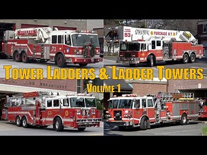 Fire Trucks Responding Compilation: Tower Ladders & Ladder Towers (Volume 1)