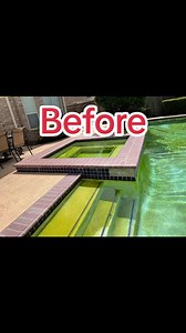2.2K views | Before and after: we replastered this stunning swimming pool with Altima BLUE by Wet Edge Technologies and retile it with Cirrus Azul and Lavanda by @keystone. Follow and share for more swimming pool inspirations! #inspo #reelsoftheday #homesweethome #renovation #poolside #customersatisfaction #outdoorlife #swimming #pooltime | JR Pool Plastering&Tx Gunite | Facebook