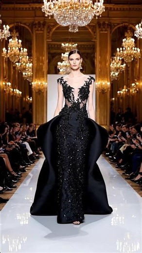 Luxury Evening Gowns Fashion Show ✨ | Elegant Runway Dresses #shorts