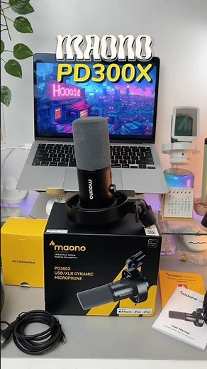 MAONO PD300X USB/XLR Dynamic Microphone ​⁠‪@MaonoGlobal‬ #maonopd300x #maonolink #maono