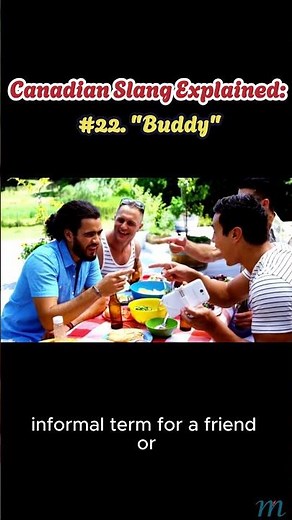 Canadian Slang Explained: #22. "Buddy"😂