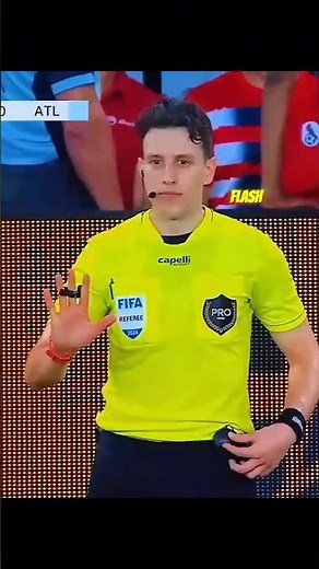 What's Behind the FOOTBALL Referee's Mysterious Voice? 🤯🥶 #shorts #football #referee #fyp