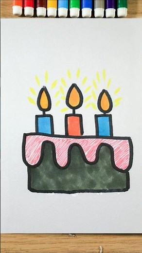 Make a Wish! 🕯️ Drawing a birthday surprise #drawings #drawingvideo